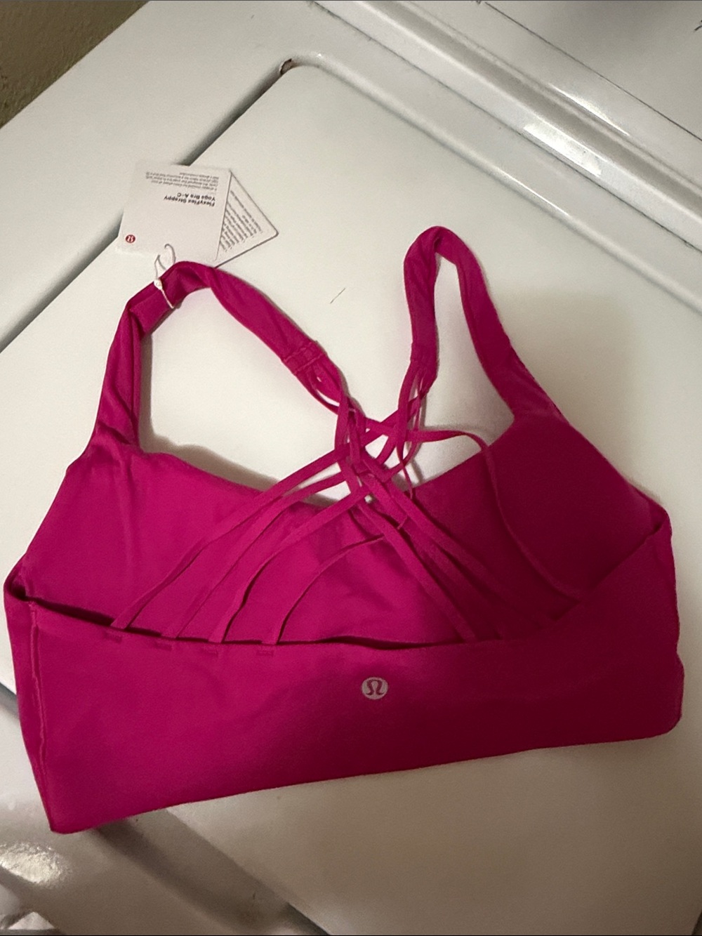 lululemon athletica Fuchsia Strappy Back Sports Bra - Picture 2 of 3